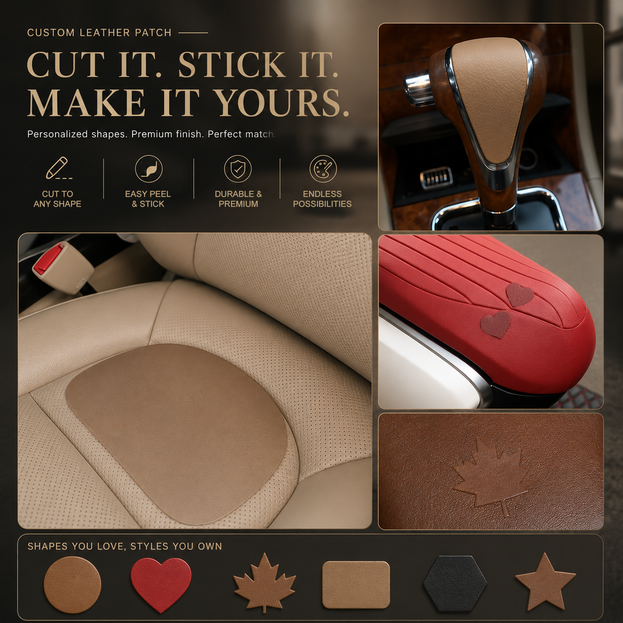 ✅ ✅ 3-Second Instant Fix (Peel & Stick):Self-Adhesive Leather Repair Patch