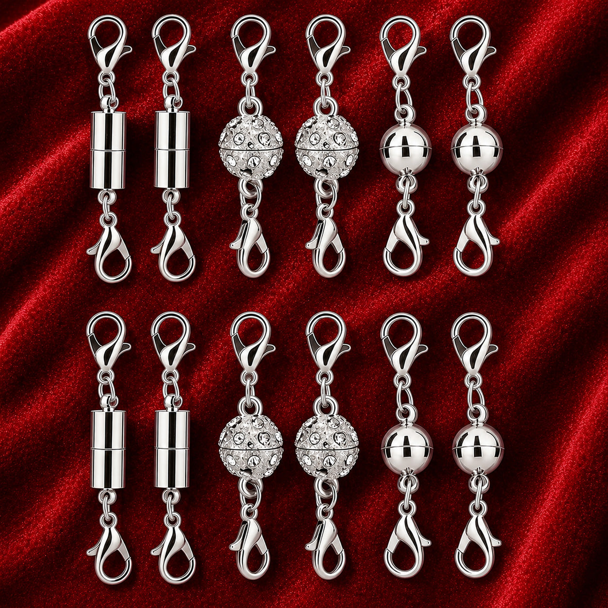 🔥 Secure Your Necklace in Seconds-Magnetic Necklace Clasps and Closures