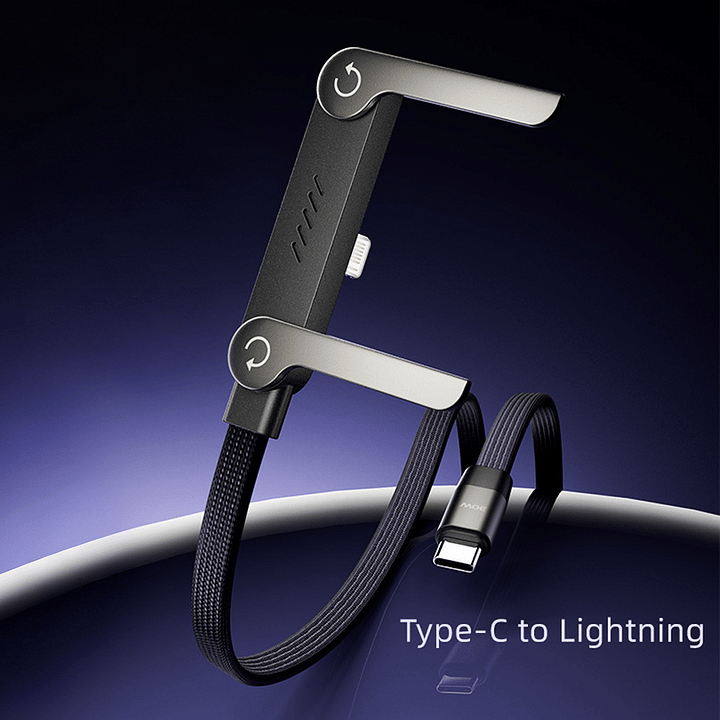 😍😍Official Authorized | 2-in-1 Invisible Holder Charger Cable - 240W Fast Charging Cord with Built-In Phone Stand