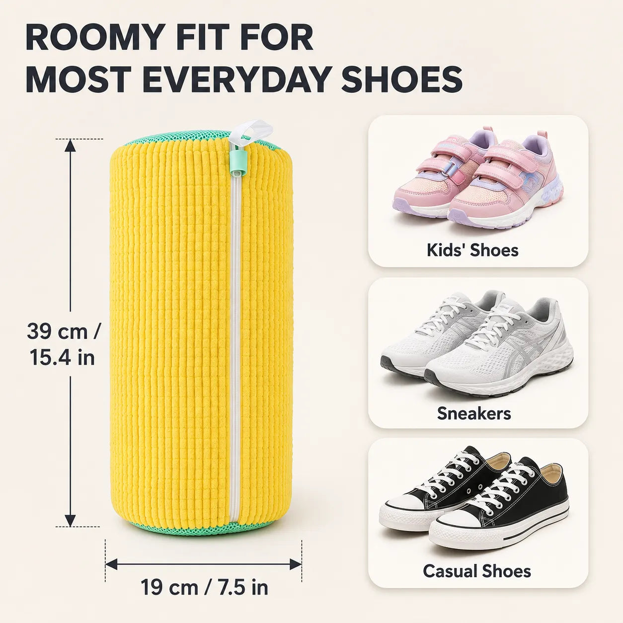 🔥 BUY 3 GET 2 FREE 🎁 – Laundry Shoe Washing Bag for Washing Machine