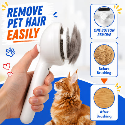 ✨ Mist Massage Brush for Dogs & Cats — Professional Dematting & Deshedding Tool 🐶
