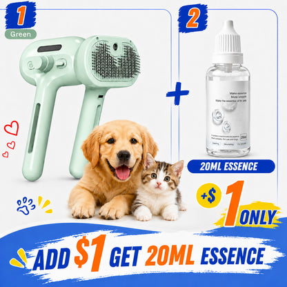 ✨ Mist Massage Brush for Dogs & Cats — Professional Dematting & Deshedding Tool 🐶