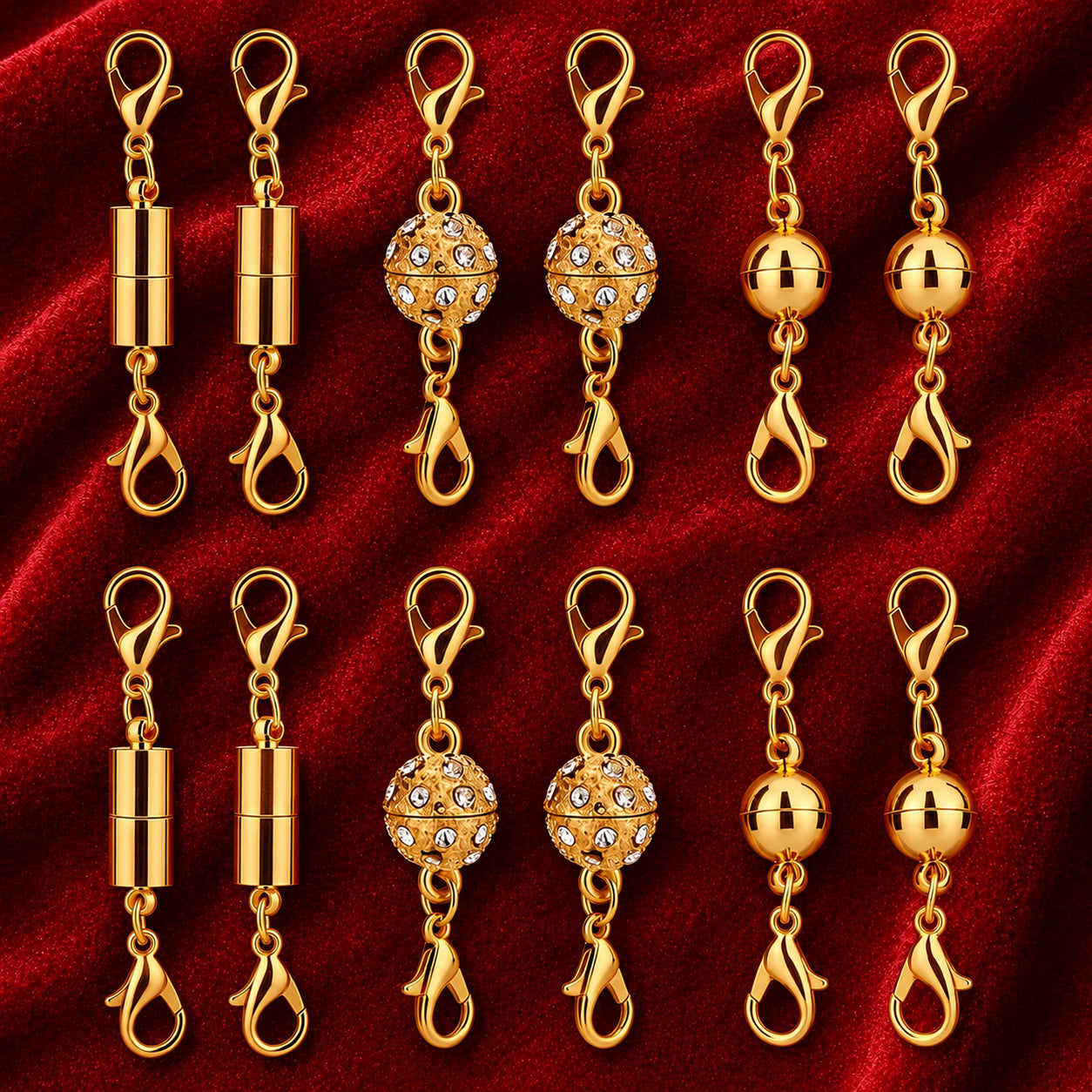🔥 Secure Your Necklace in Seconds-Magnetic Necklace Clasps and Closures