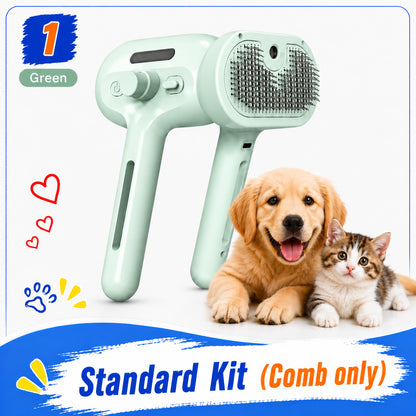 ✨ Mist Massage Brush for Dogs & Cats — Professional Dematting & Deshedding Tool 🐶