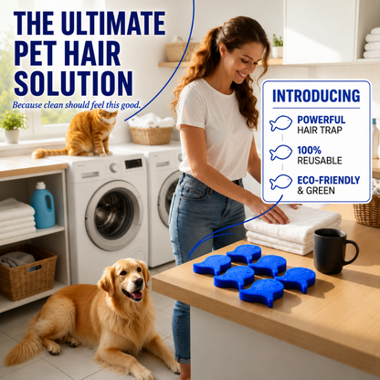 ⏳LAST DAY BUY 1 GET 1 FREE!💦Laundry Pet Hair Removal Fish - 5 Pack