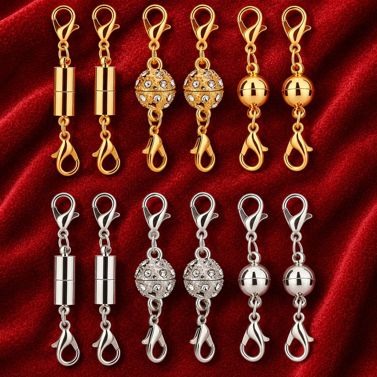 🔥 Secure Your Necklace in Seconds-Magnetic Necklace Clasps and Closures