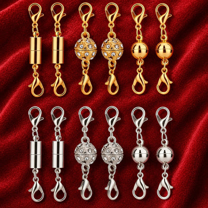 🔥 Secure Your Necklace in Seconds-Magnetic Necklace Clasps and Closures