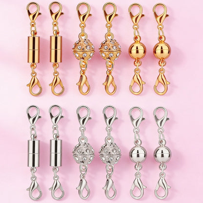 🔥 Secure Your Necklace in Seconds-Magnetic Necklace Clasps and Closures