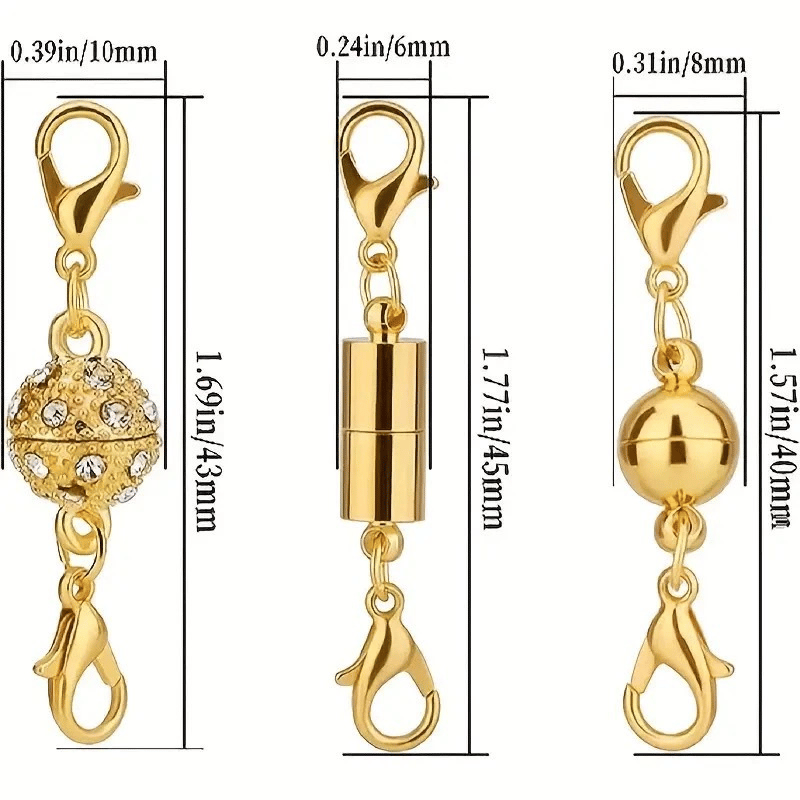 🔥 Secure Your Necklace in Seconds-Magnetic Necklace Clasps and Closures