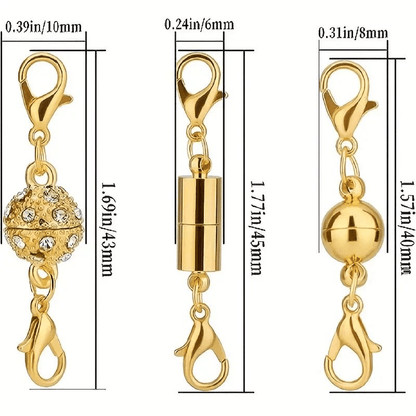 🔥 Secure Your Necklace in Seconds-Magnetic Necklace Clasps and Closures