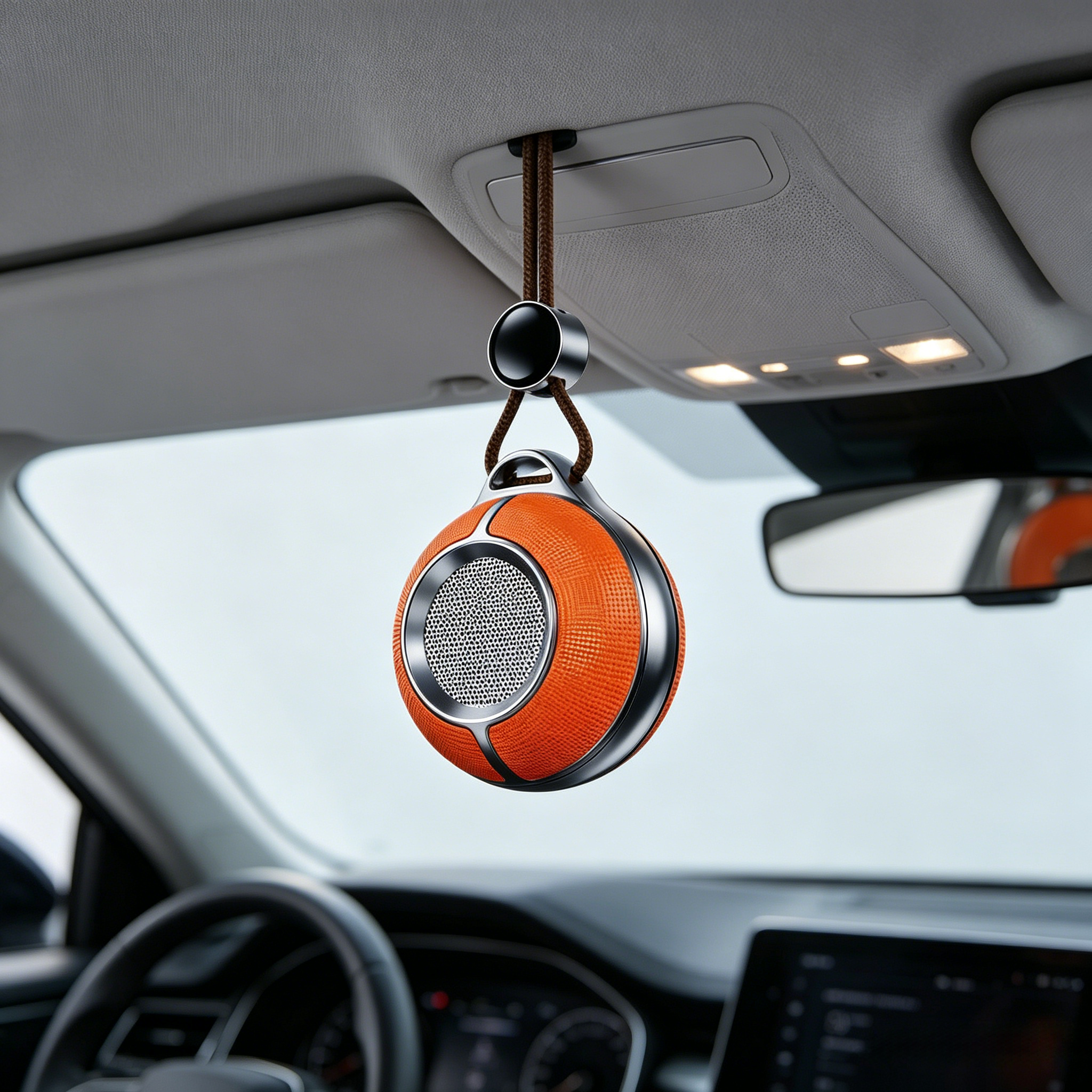 Metal Geometric Car Fragrance Pendant