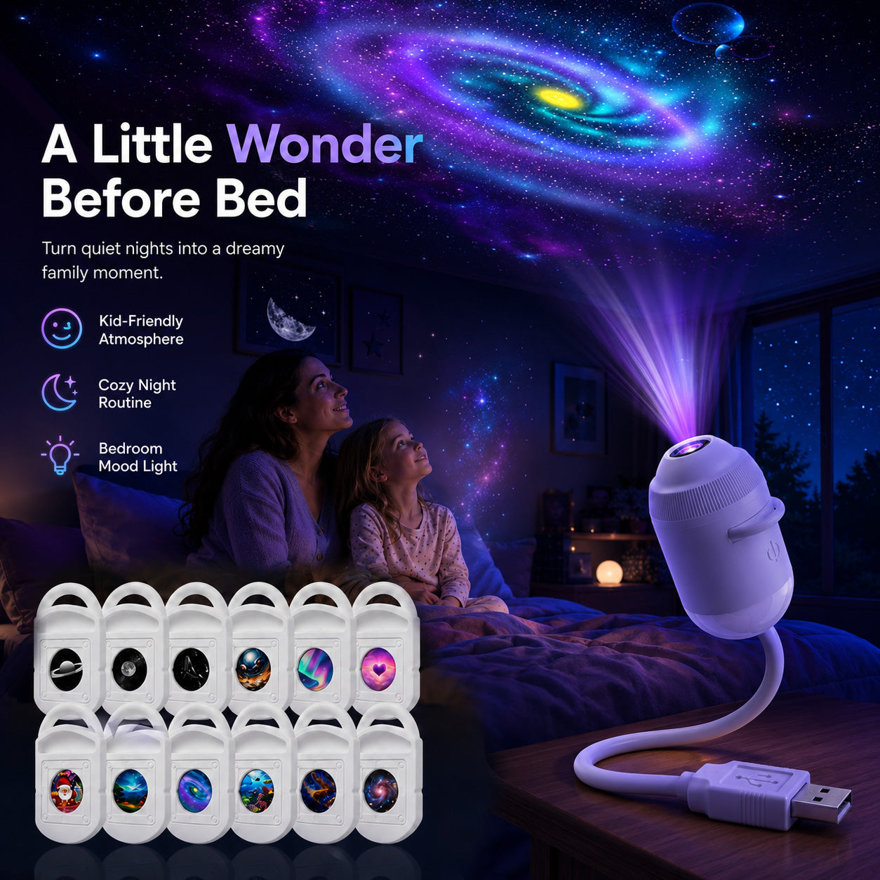 🔮 Cosmic Sanctuary: HD Star Projector for Positive Energy & Mindful Meditation 🧘‍♀️
