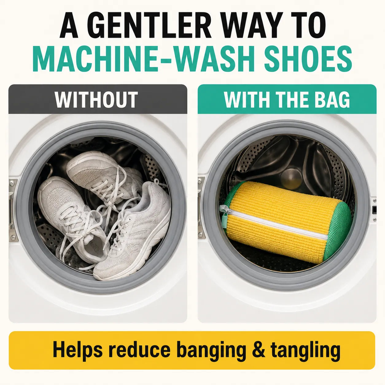 🔥 BUY 3 GET 2 FREE 🎁 – Laundry Shoe Washing Bag for Washing Machine