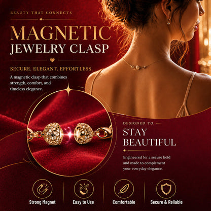 🔥 Secure Your Necklace in Seconds-Magnetic Necklace Clasps and Closures