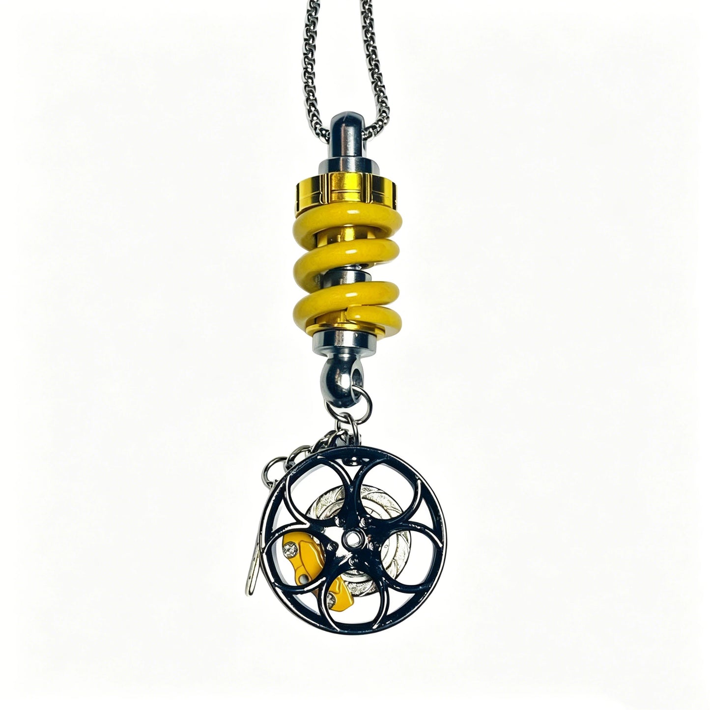 Precision Engineering Wheel &amp; Shock Car Pendant