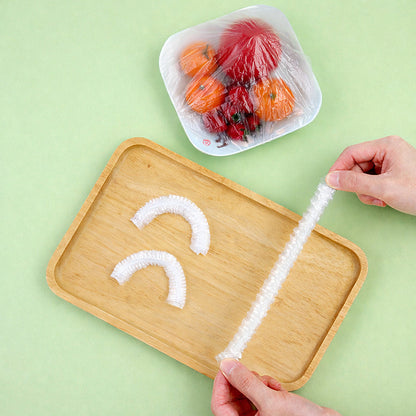 🛡️ 100pcs Elastic Food Wraps – Fit Any Bowl in Seconds, Keep Food Fresh Longer 🌱