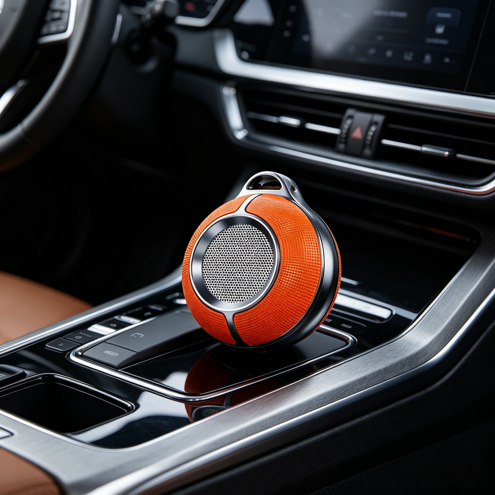 Metal Geometric Car Fragrance Pendant