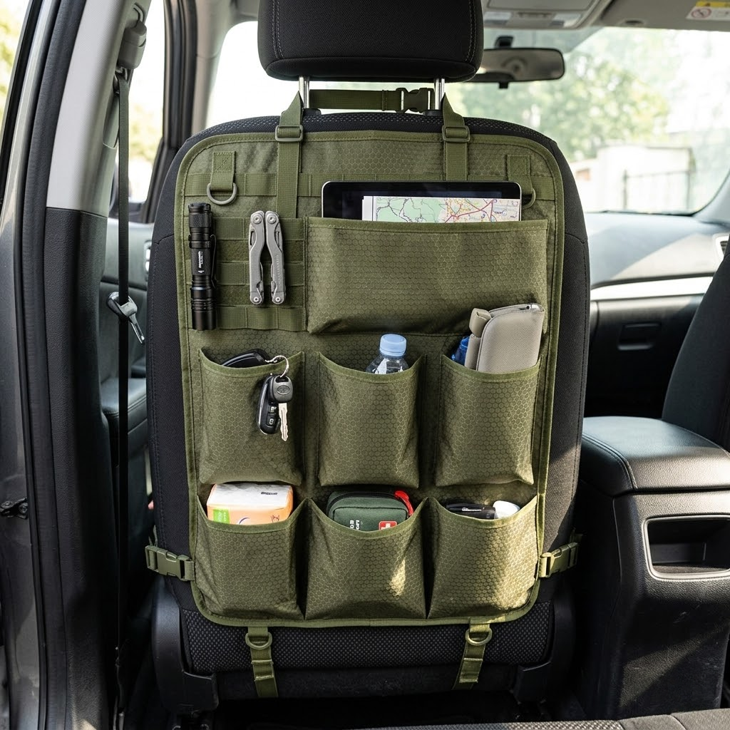 Tactical Universal Car Seat Back Organizer
