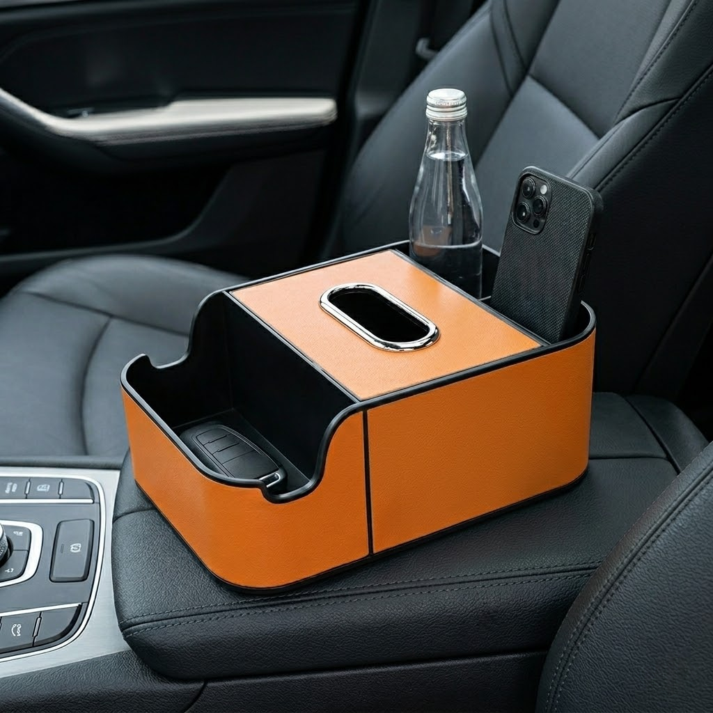 Multifunctional Car Armrest Storage Box