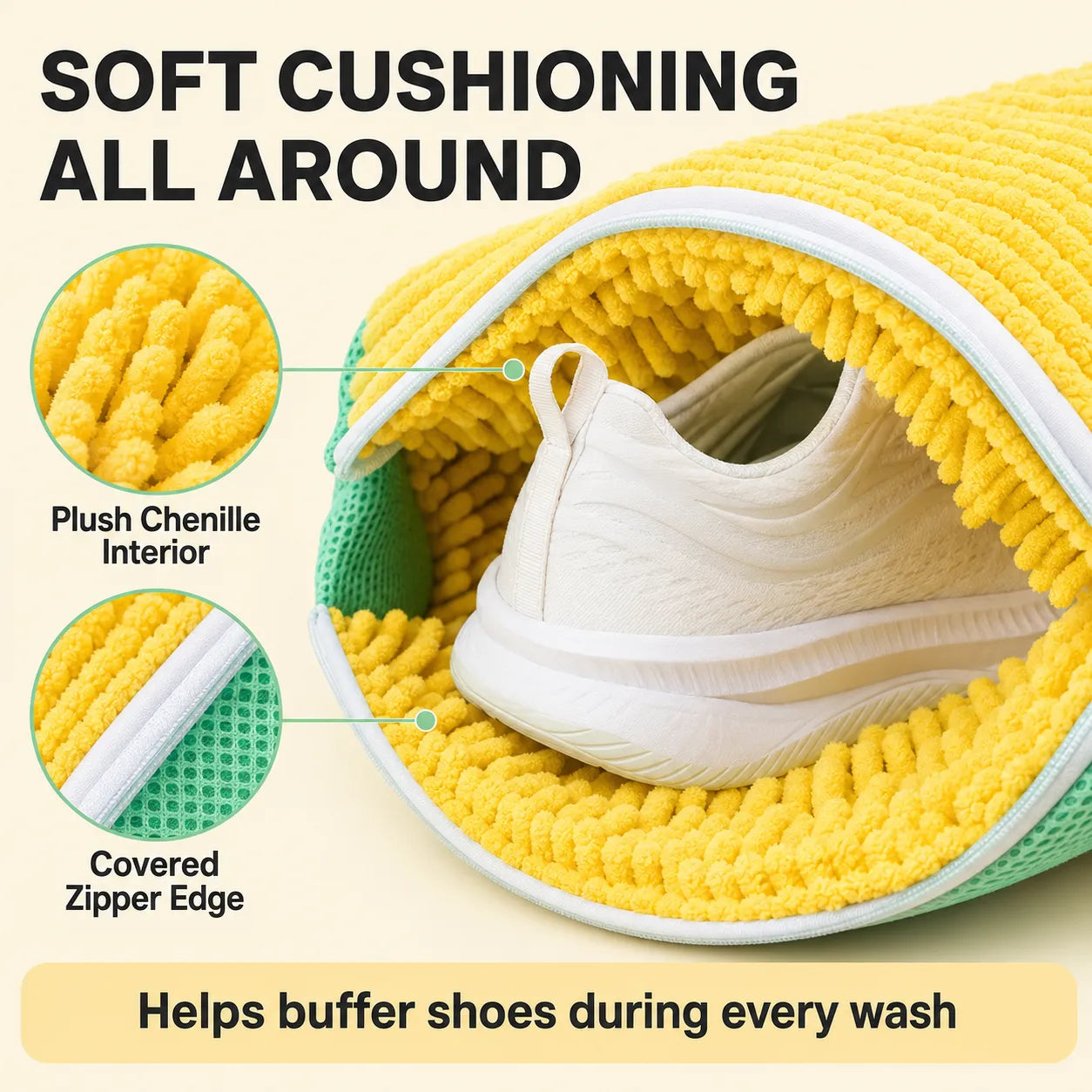 🔥 BUY 3 GET 2 FREE 🎁 – Laundry Shoe Washing Bag for Washing Machine
